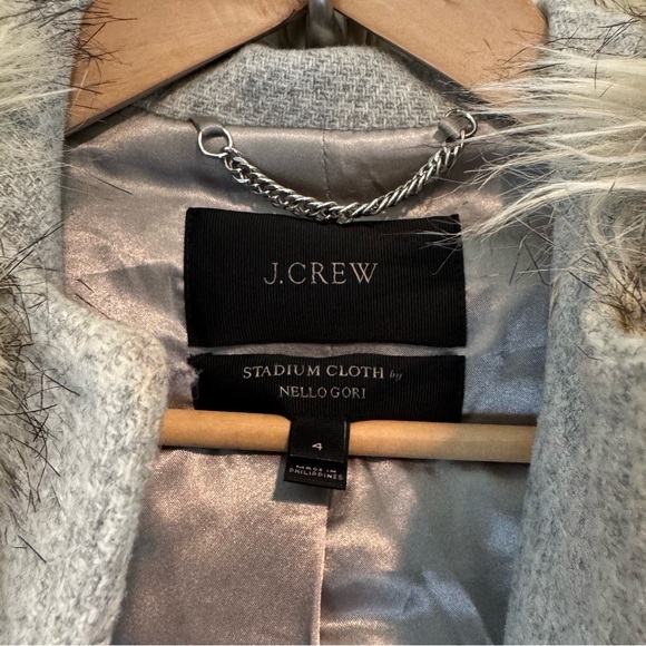 J. Crew Size 4 Chateau Parka on Italian Stadium Cloth Gray - Picture 6 of 6